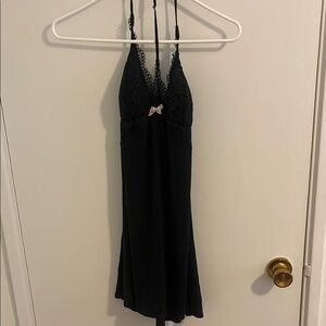 Victoria's Secret Black Chemise Elegant Sleepwear